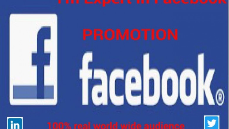 I will do promote facebook post, social media marketing