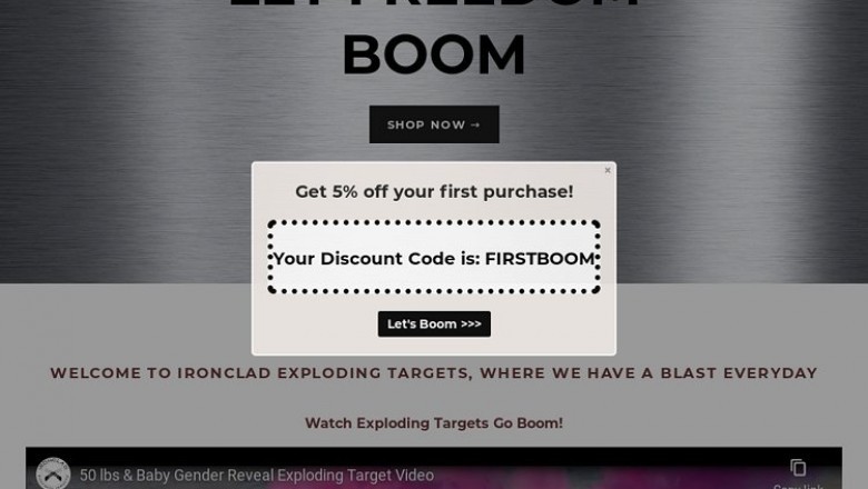 1 lb Exploding Rifle Target