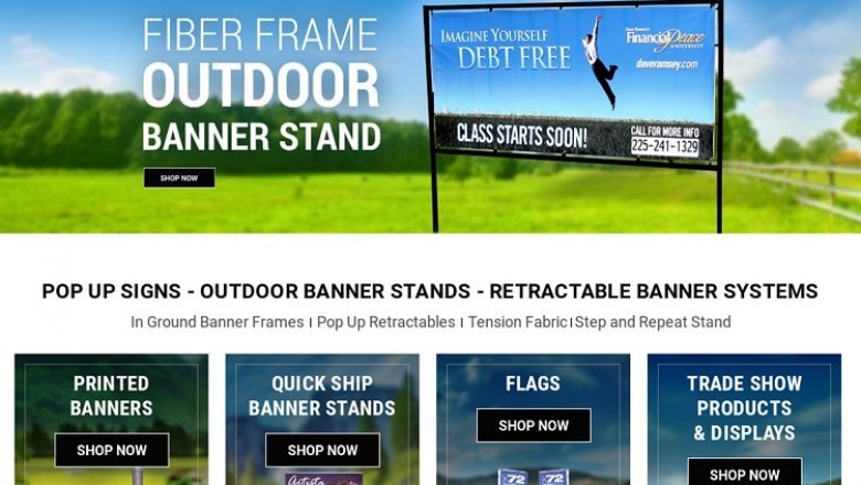 Outdoor Banners And Stands