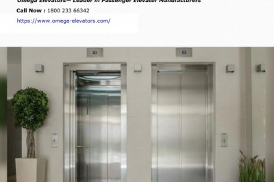 Omega Elevators- Leader in Passenger Elevator Manufacturers