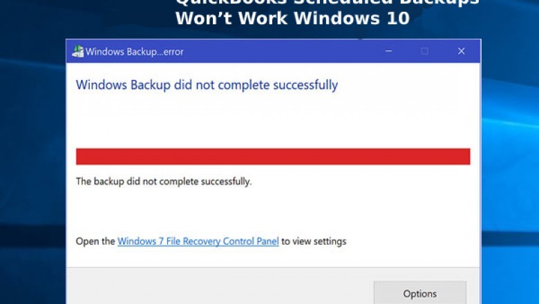 Scheduled backup not running