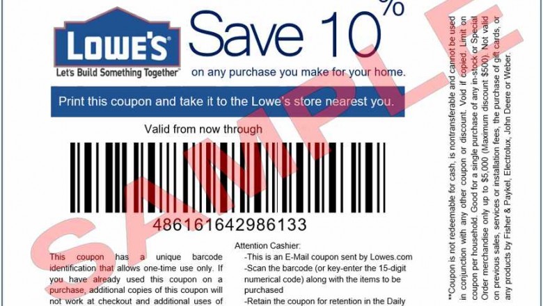 Ways to Get a Lowe's Discount Coupon