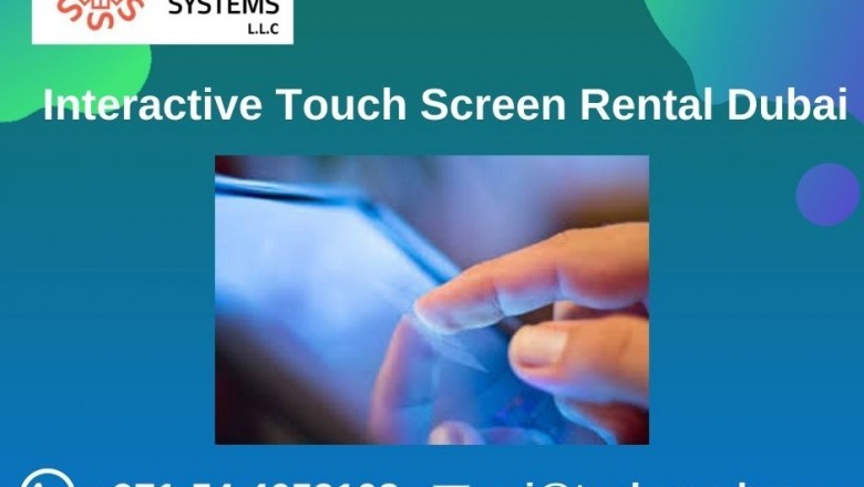 How can Touch Screen Rentals Boost your Events in Dubai?