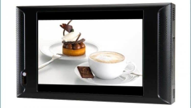 7” small digital signage display, retail store marketing video screen, loop playing lcd display advertising