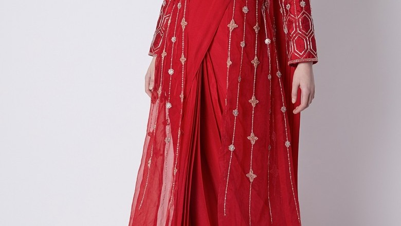 Stitched Saree Gown and Ready Pleated Saree online shopping India