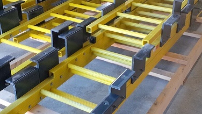 FRP safety landing - FRP Landing - FRP staircase - Access Industrial