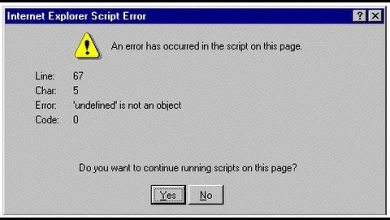 How To Get Rid Of Script Errors On Internet Explorer-accountingerrors