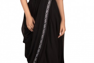 Best designer dhoti saree gown and Stitched Pant Saree online shopping