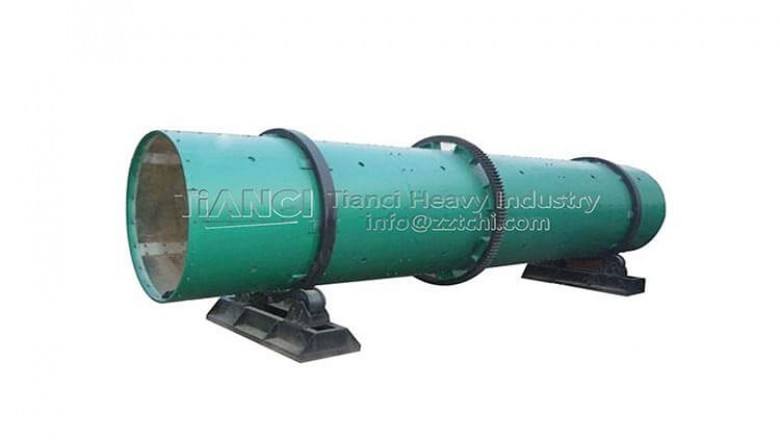 Material granulation process of drum granulator