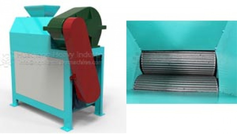 How much area is needed in the process of roller granulator