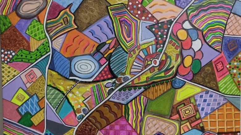 Wall painting for living room