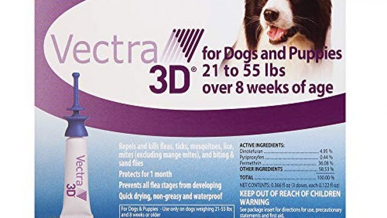 Vectra 3D For Medium Dogs 22-55lbs (3 DOSES)
