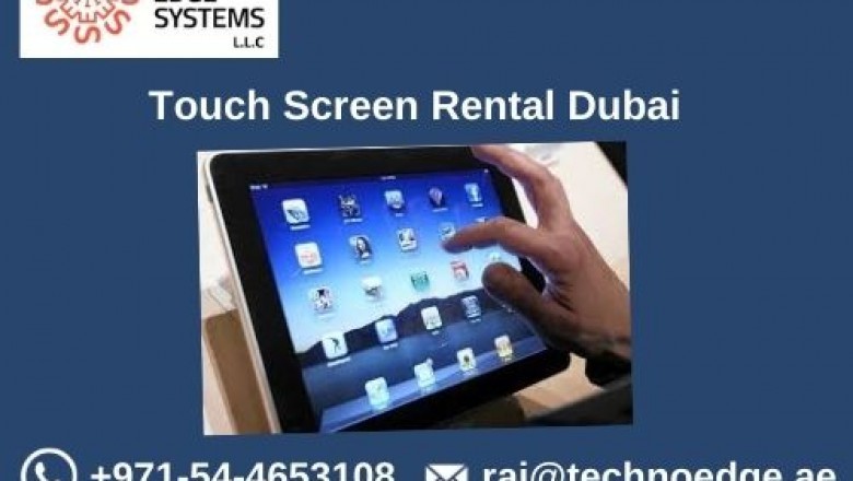 How to Make Your Event with Touch Screen Rental Dubai?