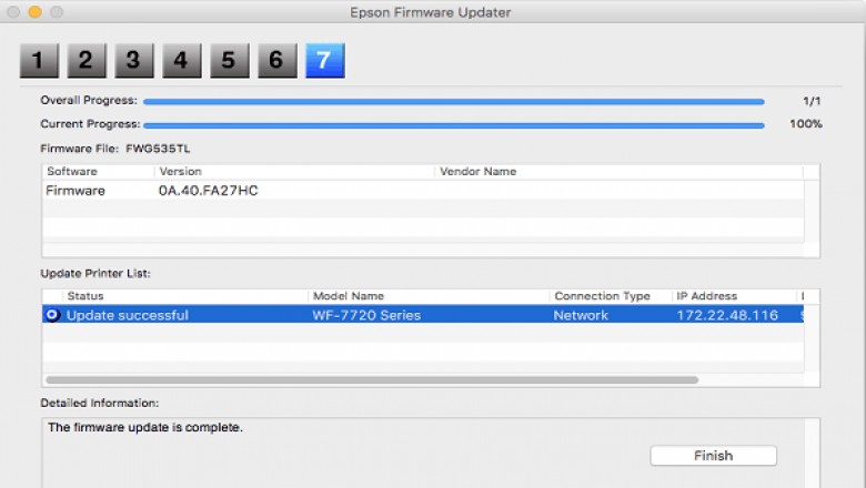 Epson printer firmware reset process