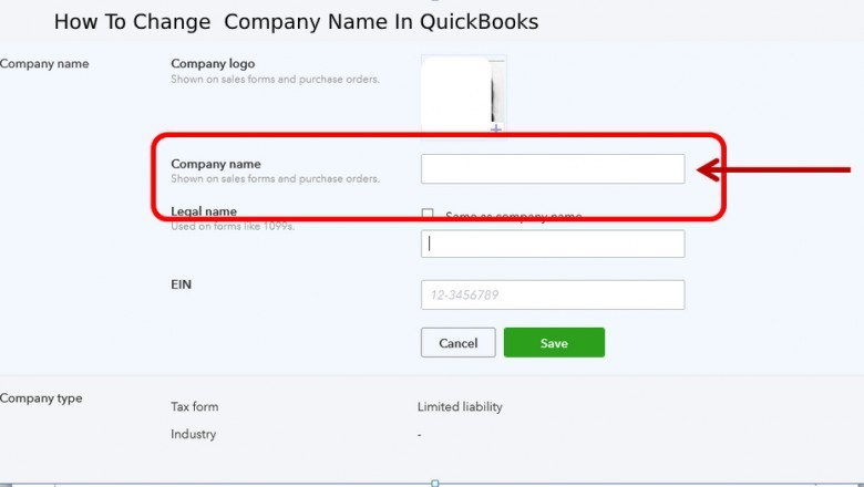 How to Rename Your Company in QuickBooks