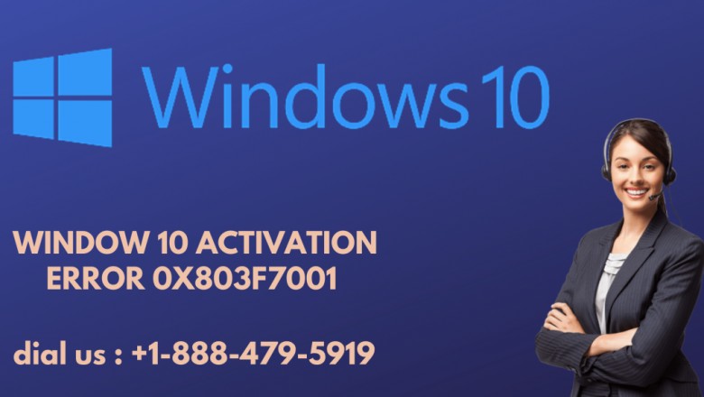 How to Resolve Window 10 Activation Error 0x803f7001?