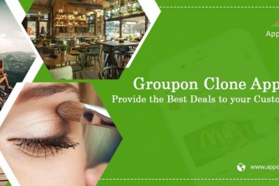 What are some of the advanced features of the Groupon clone app?