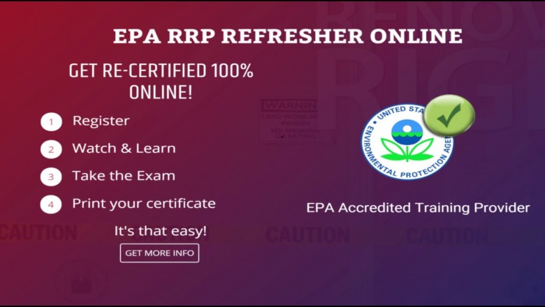 EPA Lead Paint Certification Online