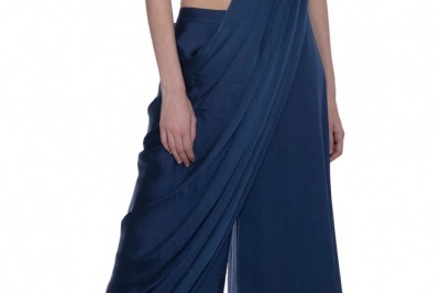 Stitch Draped Pant Saree And Stitched Dhoti Saree Designer Outfits Buy Online