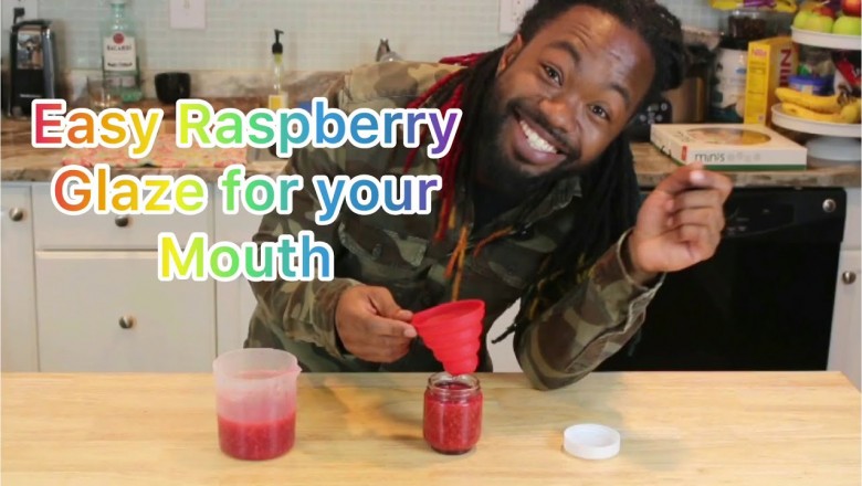 Raspberry glaze for your mouth