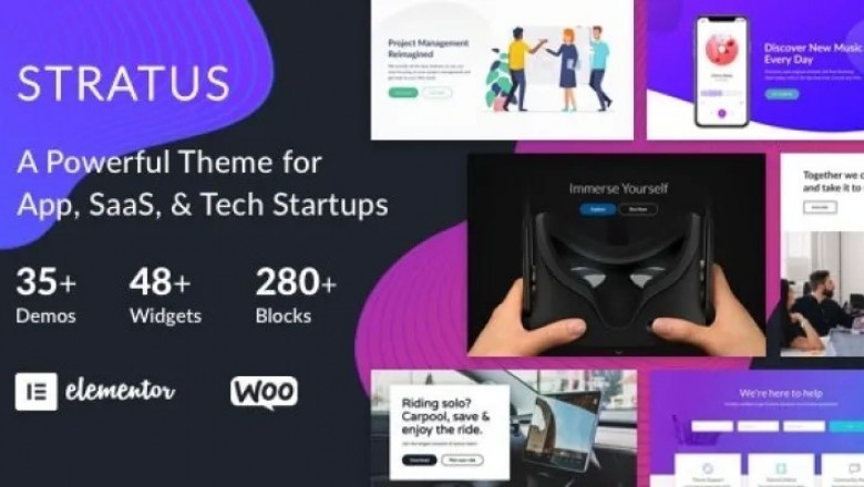 Stratus WordPress Theme - Best App, SaaS & Software Startup Tech Theme