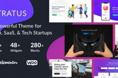 Stratus WordPress Theme - Best App, SaaS & Software Startup Tech Theme