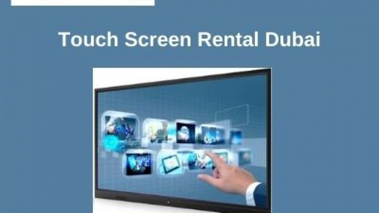 How can Touch Screen Rental Boost your Event in Dubai?