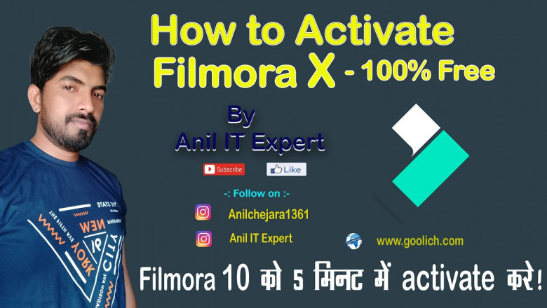 How to activate filmora x