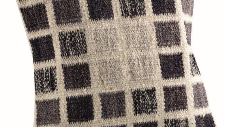 Decorative Hand Woven Ombre Ignazio Grey Cushion