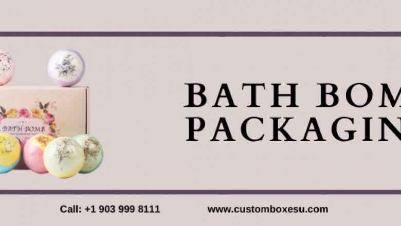 Bath bomb packaging with Printed logo & Design in USA