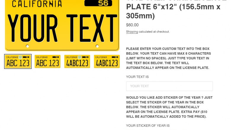 1962 california license plate