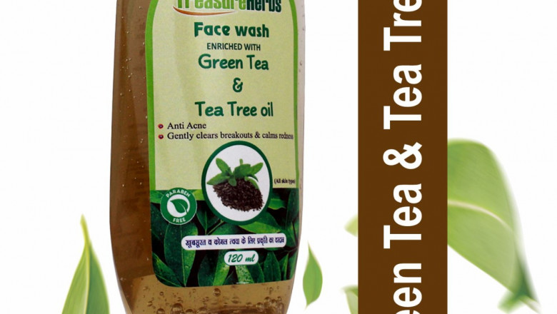 TreasureHerbs Green Tea and Tea Tree Face wash Face Wash (120 ml) -
