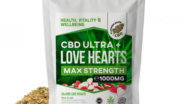 CBD LOVE HEARTS SWEETS | AIDORGANIC