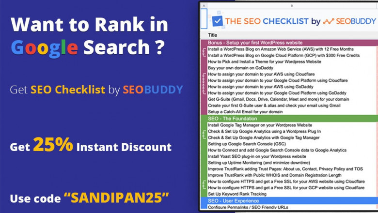 SEO Checklist by SEO Buddy - Startup Settings