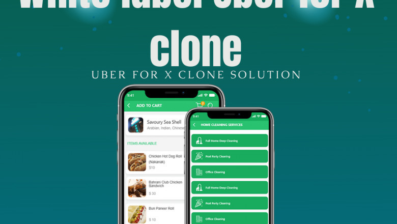 Various services offered by the Uber for X clone app