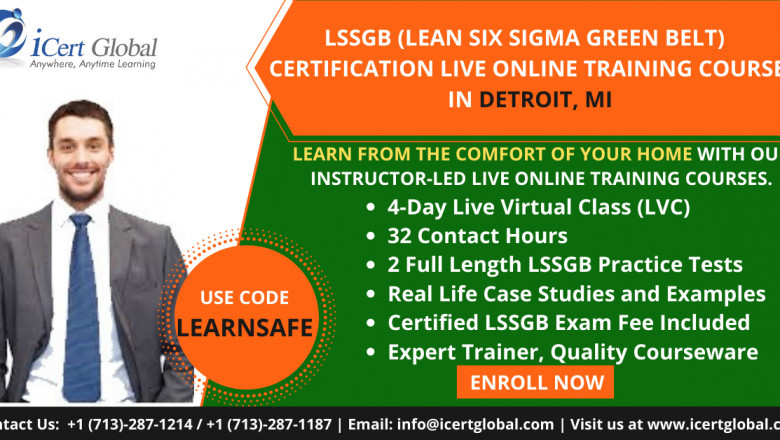LSSGB Live OnlineTraining (LVC) Course in Detroit, MI