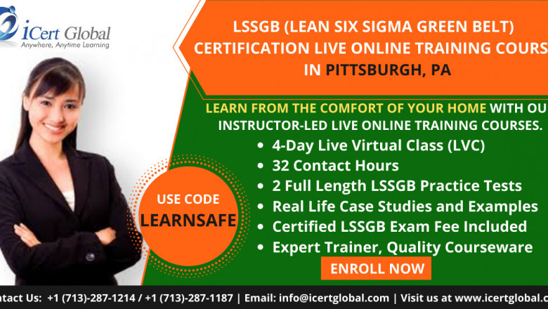 LSSGB Live OnlineTraining (LVC) Course in Pittsburgh, PA