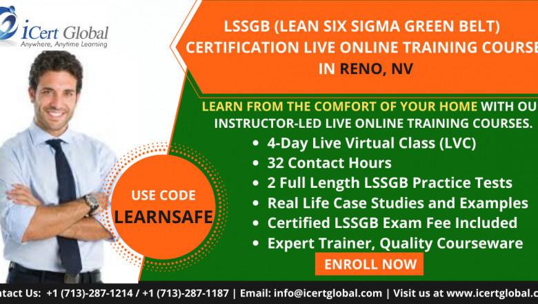 LSSGB Live OnlineTraining (LVC) Course in Reno, NV