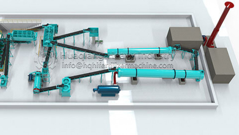 Composition of organic fertilizer production line and equipment