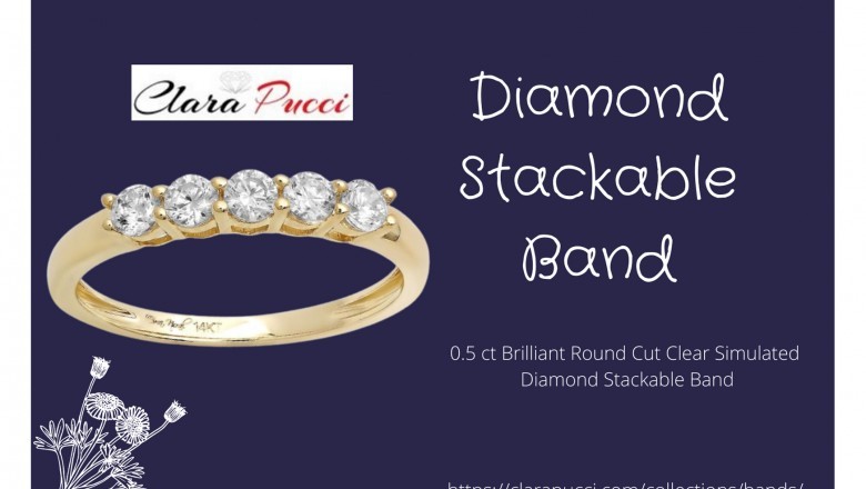Diamond Stackable Band: Clara Pucci