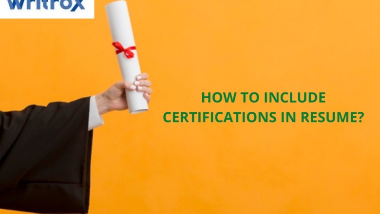 How to include certifications in resume?
