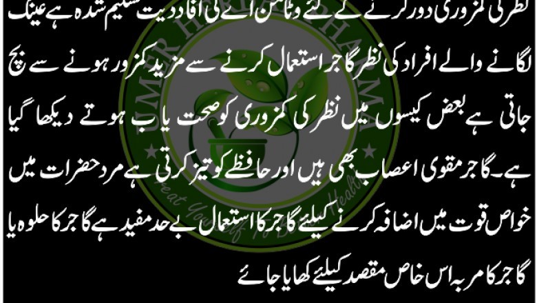 Nazar Aur Hafiza Ki Kamzori Ka Ilaj