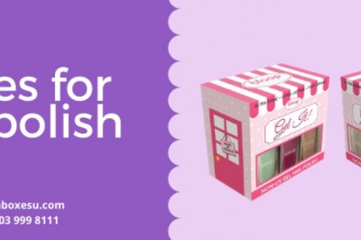 Boxes for nail polish with printing design