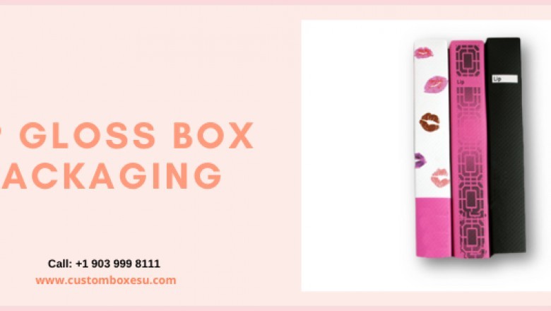 Lip gloss box packaging