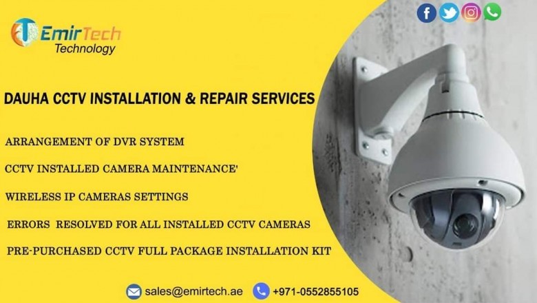 CCTV camera installation and maintenance services in Mussafah,