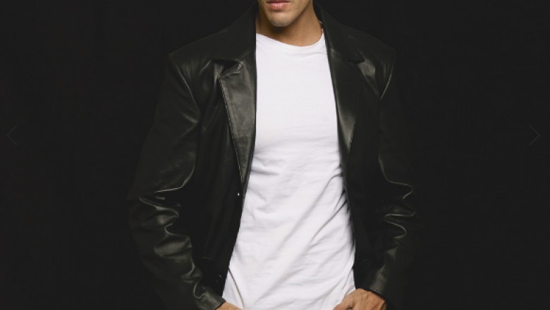 Alyson Black Leather Blazer