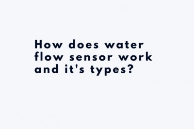 Various water flow meter types and it's working