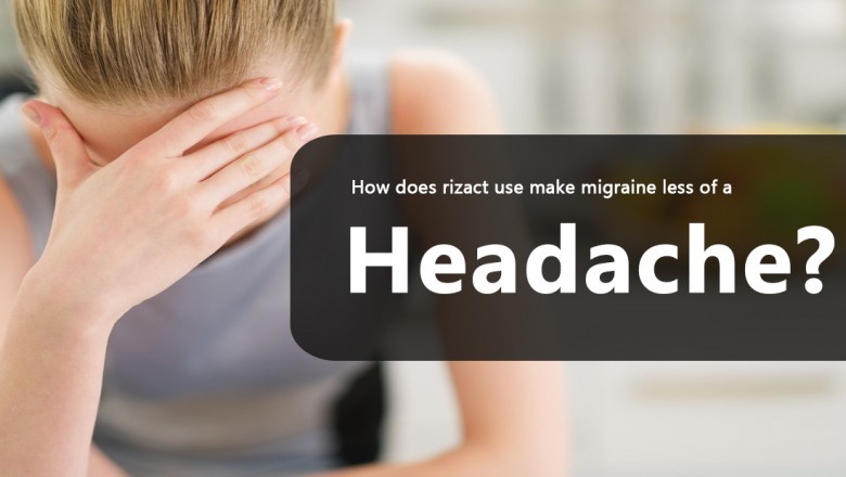 How does rizact use make migraine less of a headache?