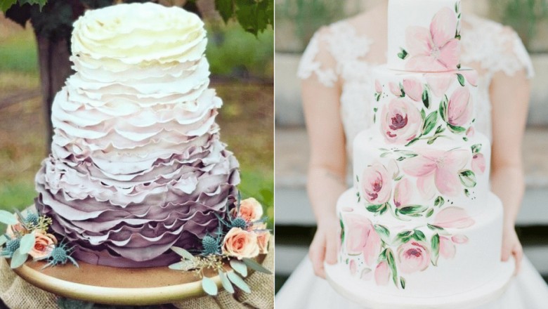 Different types of the anniversary cake topper.