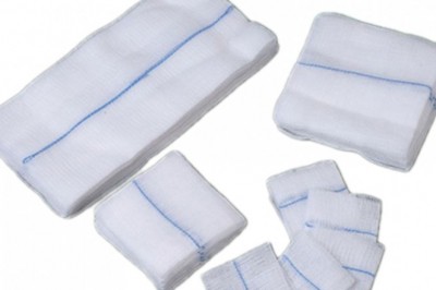 X-ray detectable gauze sponges are required for all types of surgery, wound packing, and open wound dressing